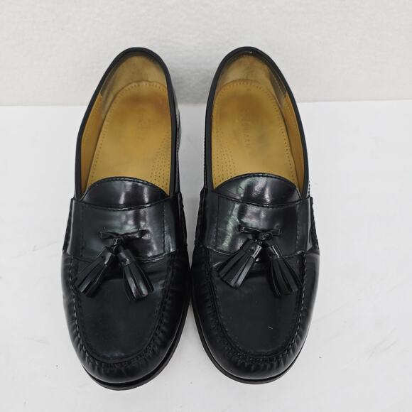 Cole Haan Men's Tassel Leather Loafers Black 11 - Picture 5 of 9